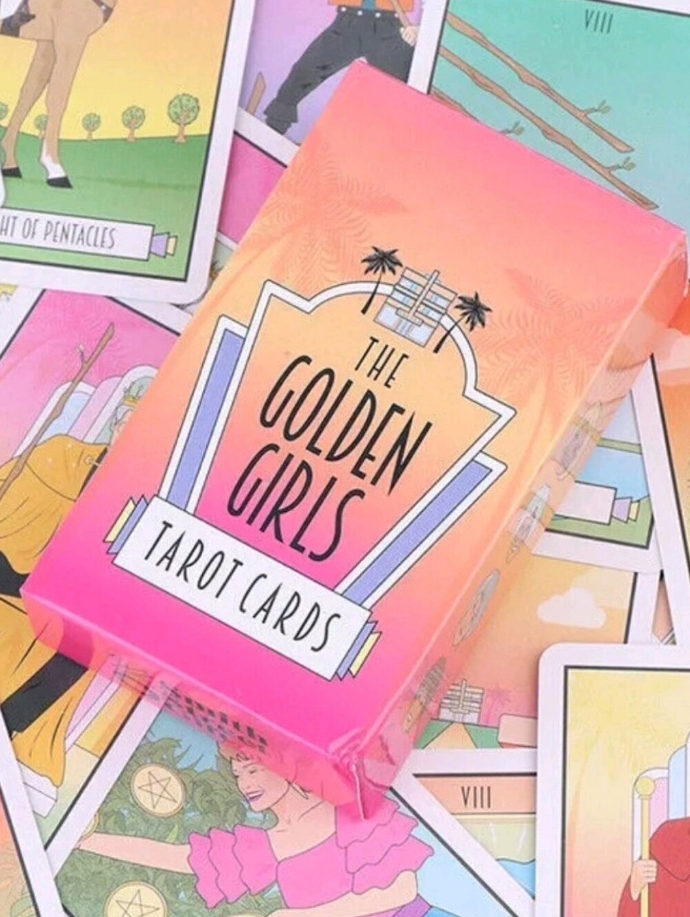 🌴🥮 The Golden Girls Tarot Cards Deck EUC 💖🌟 Stay Golden Smith Street Iconic